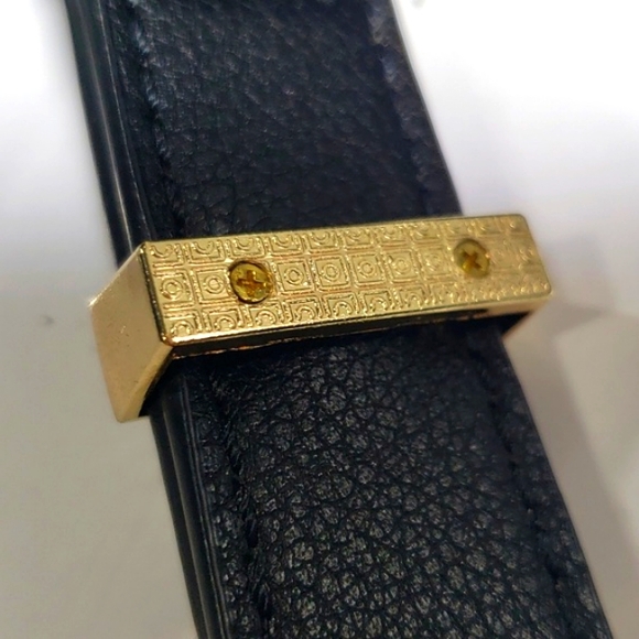 ASOS Design Bonded Bucket Black & Gold Details Tote Bag - Picture 12 of 12